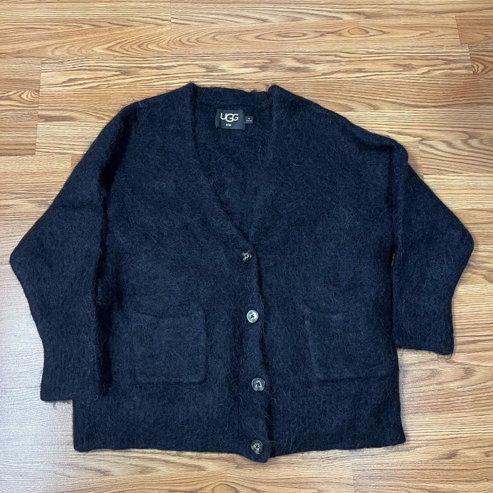 UGG Women's Black Cardigan Sweater